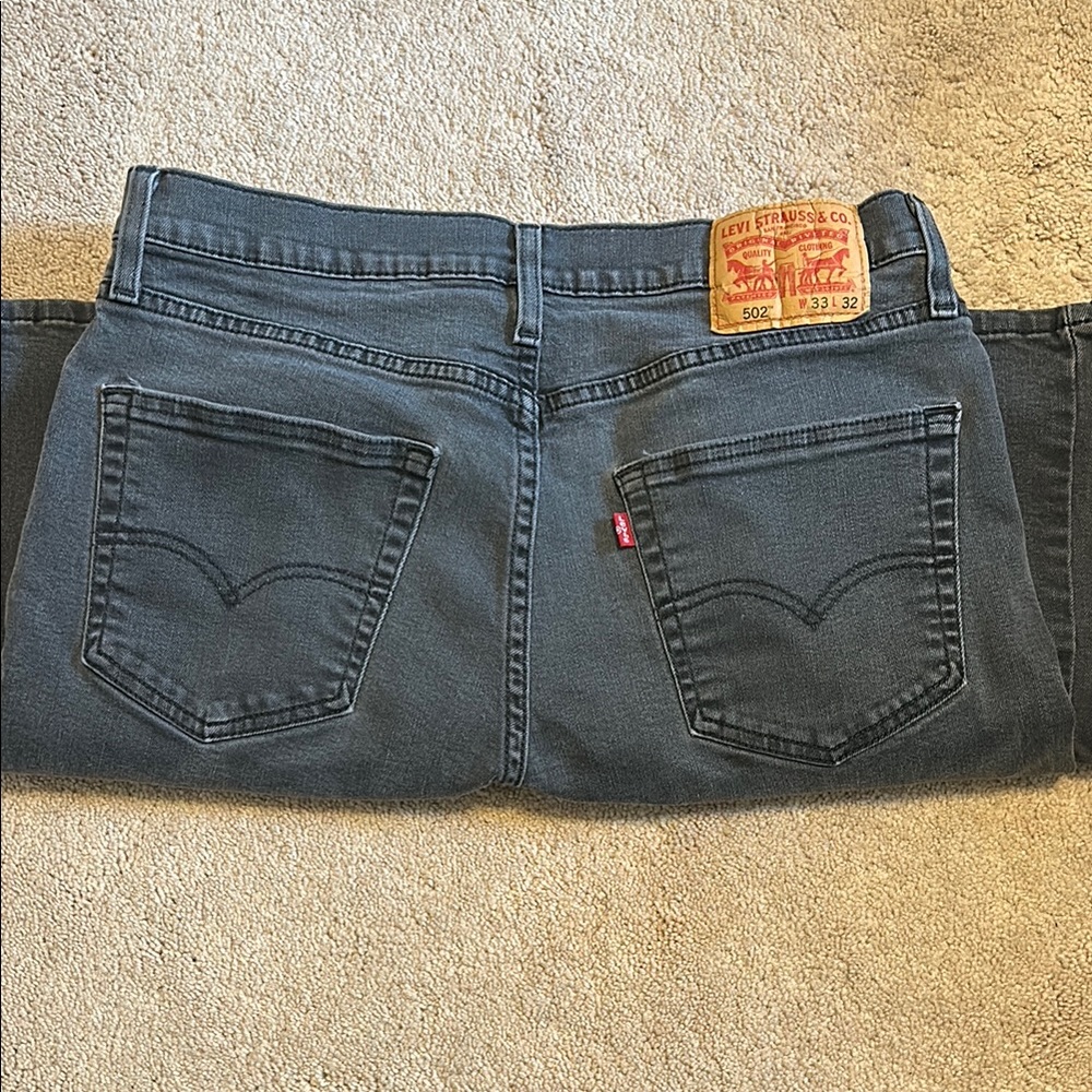 Levi's Charcoal Straight Leg Jeans Classic Style